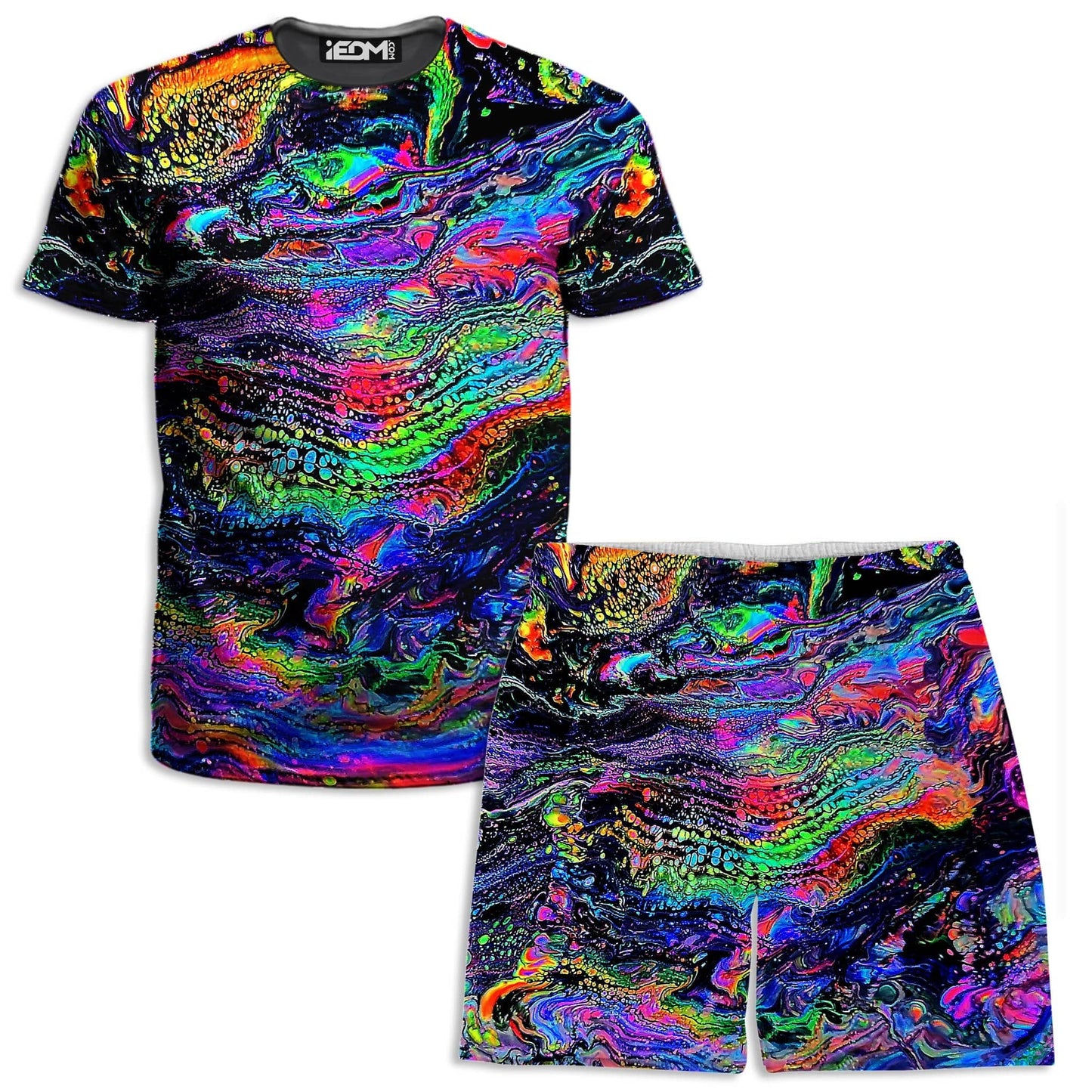 Galactic Drip T-Shirt and Shorts Combo, Psychedelic Pourhouse, | iEDM