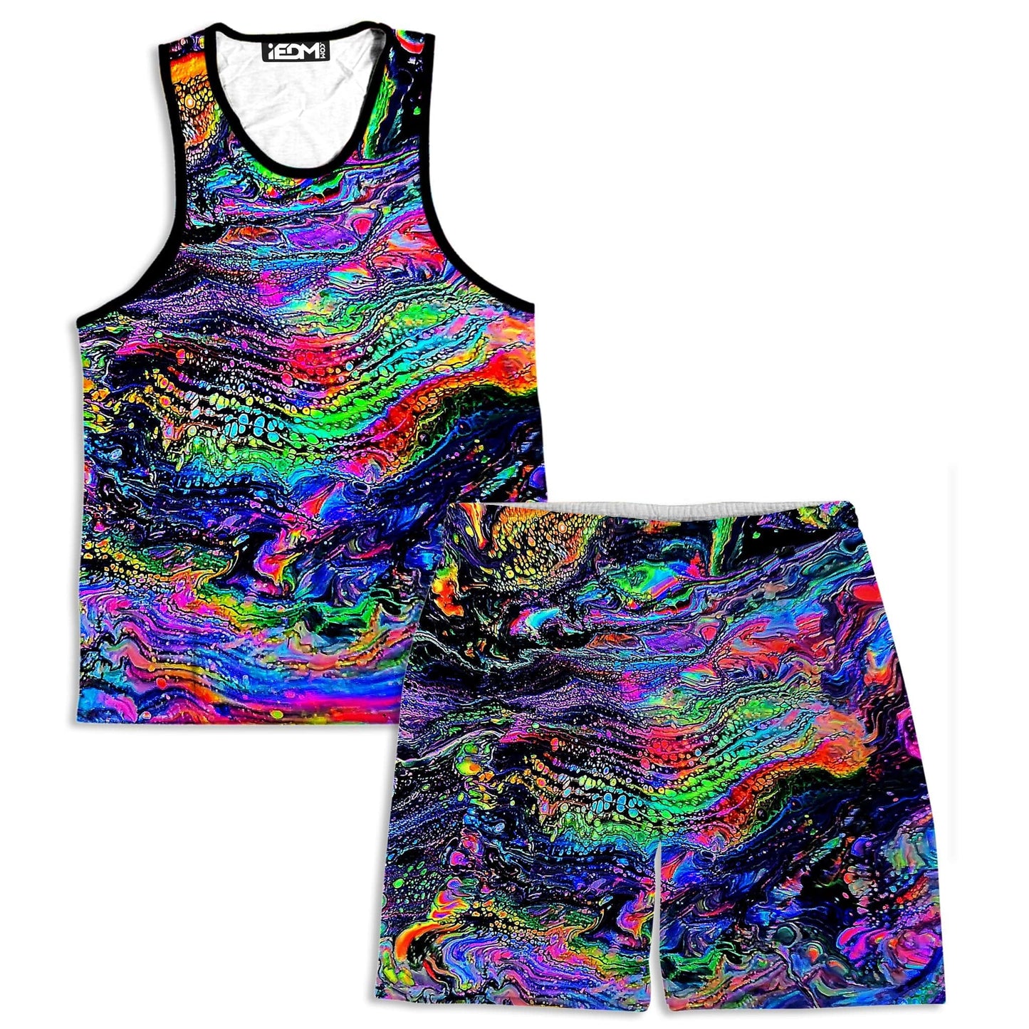 Galactic Drip Tank and Shorts Combo, Psychedelic Pourhouse, | iEDM