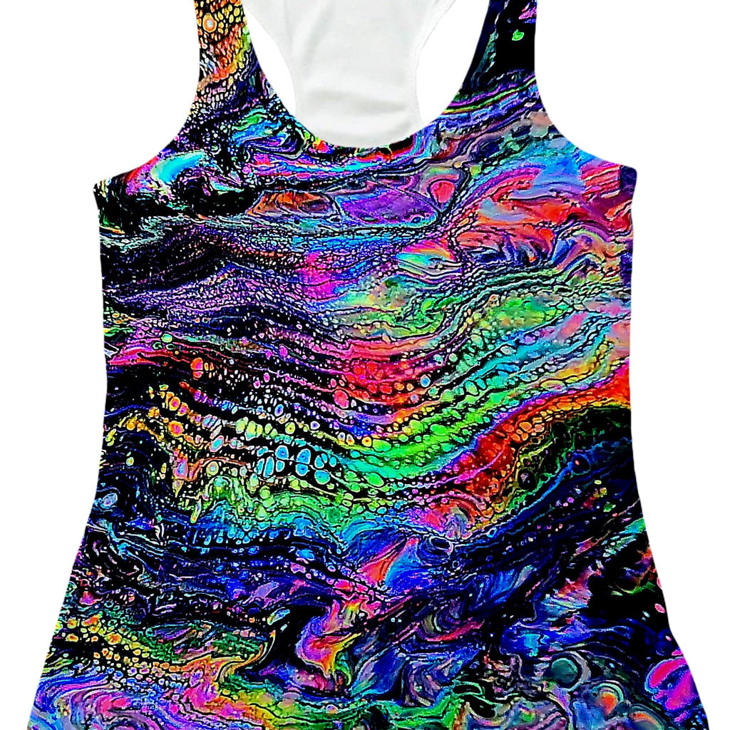 Galactic Drip Women's Tank, Psychedelic Pourhouse, | iEDM