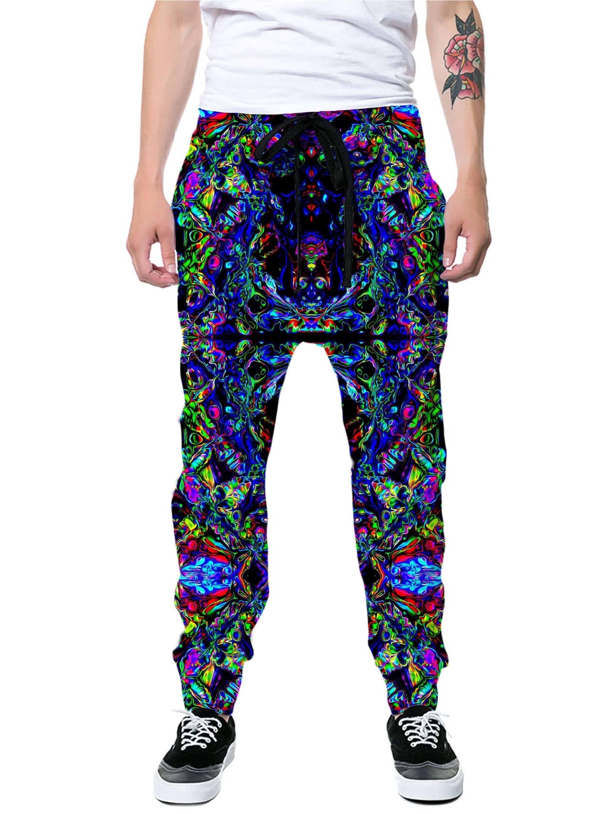 Glitch Portal Hoodie and Joggers Combo, Psychedelic Pourhouse, | iEDM