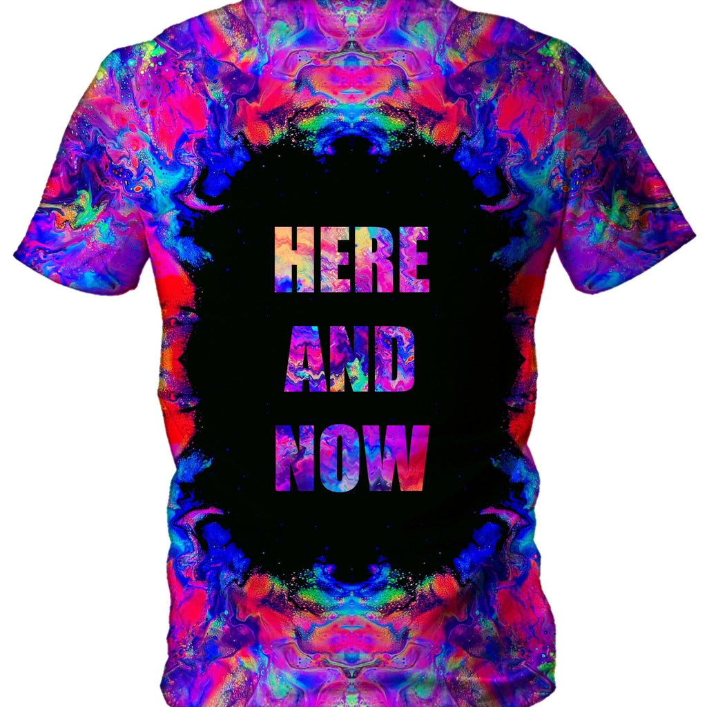 Here and Now Men's T-Shirt, Psychedelic Pourhouse, | iEDM