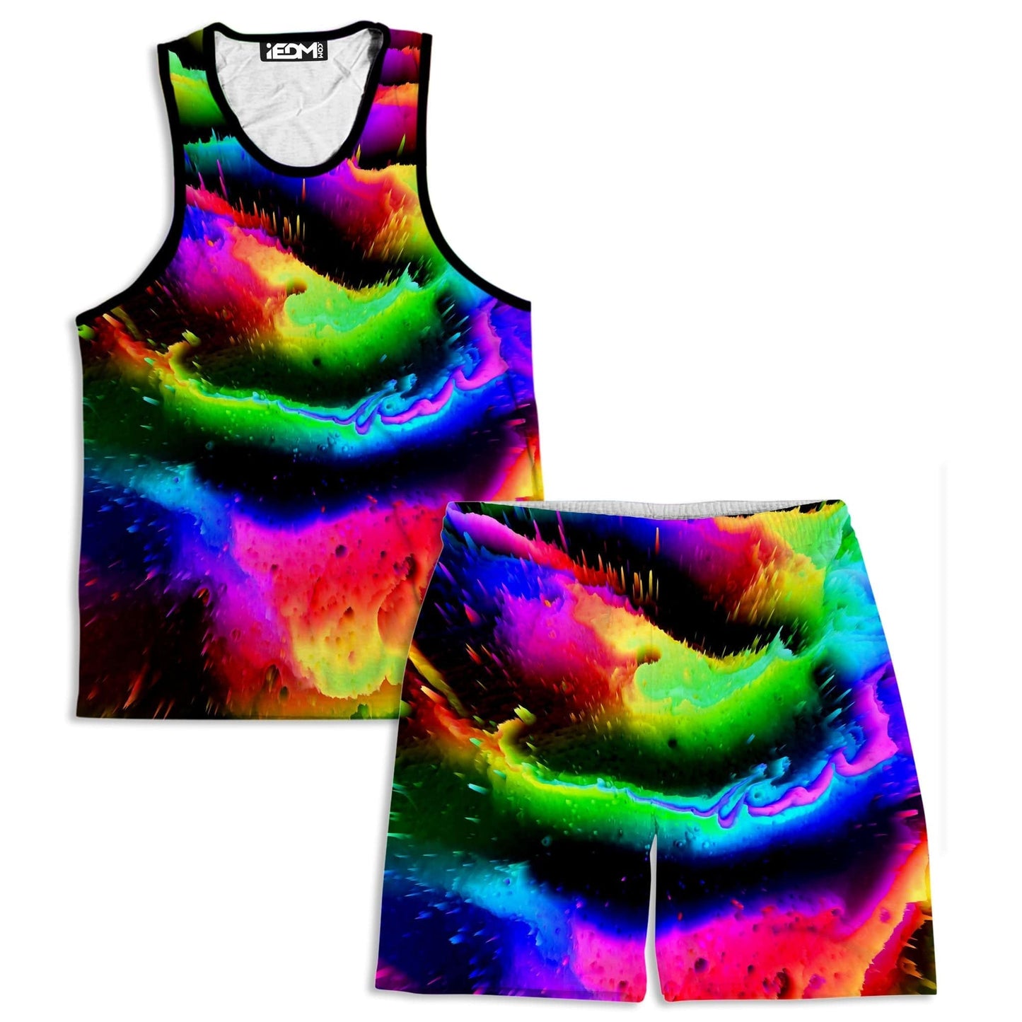 Intergalactic Rush Men's Tank and Shorts Combo, Psychedelic Pourhouse, | iEDM