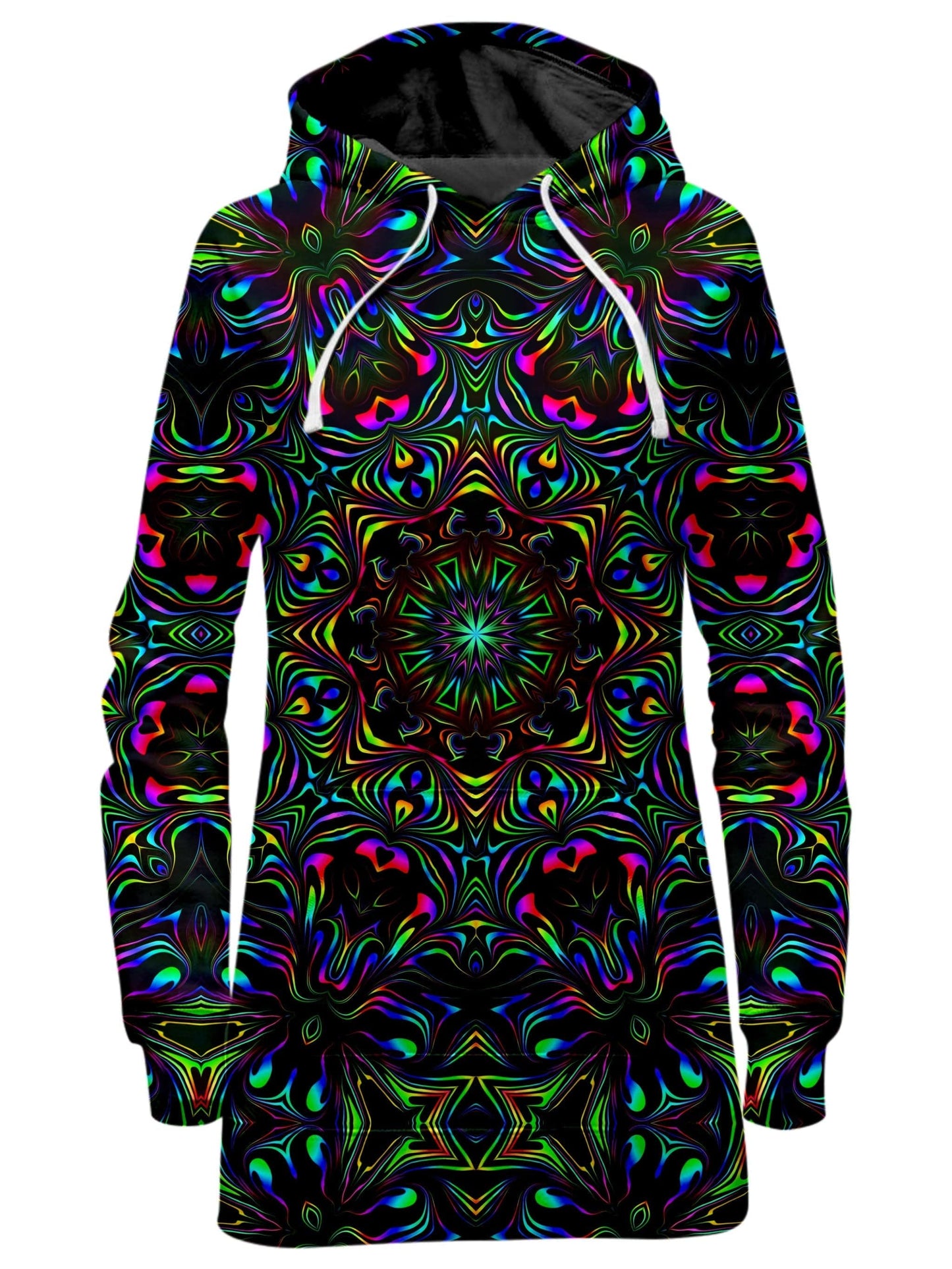 Kaleidoscope Eyes Hoodie Dress, Psychedelic Pourhouse, | iEDM