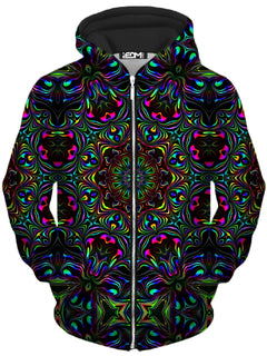 Psychedelic Pourhouse - Kaleidoscope Eyes Unisex Zip-Up Hoodie