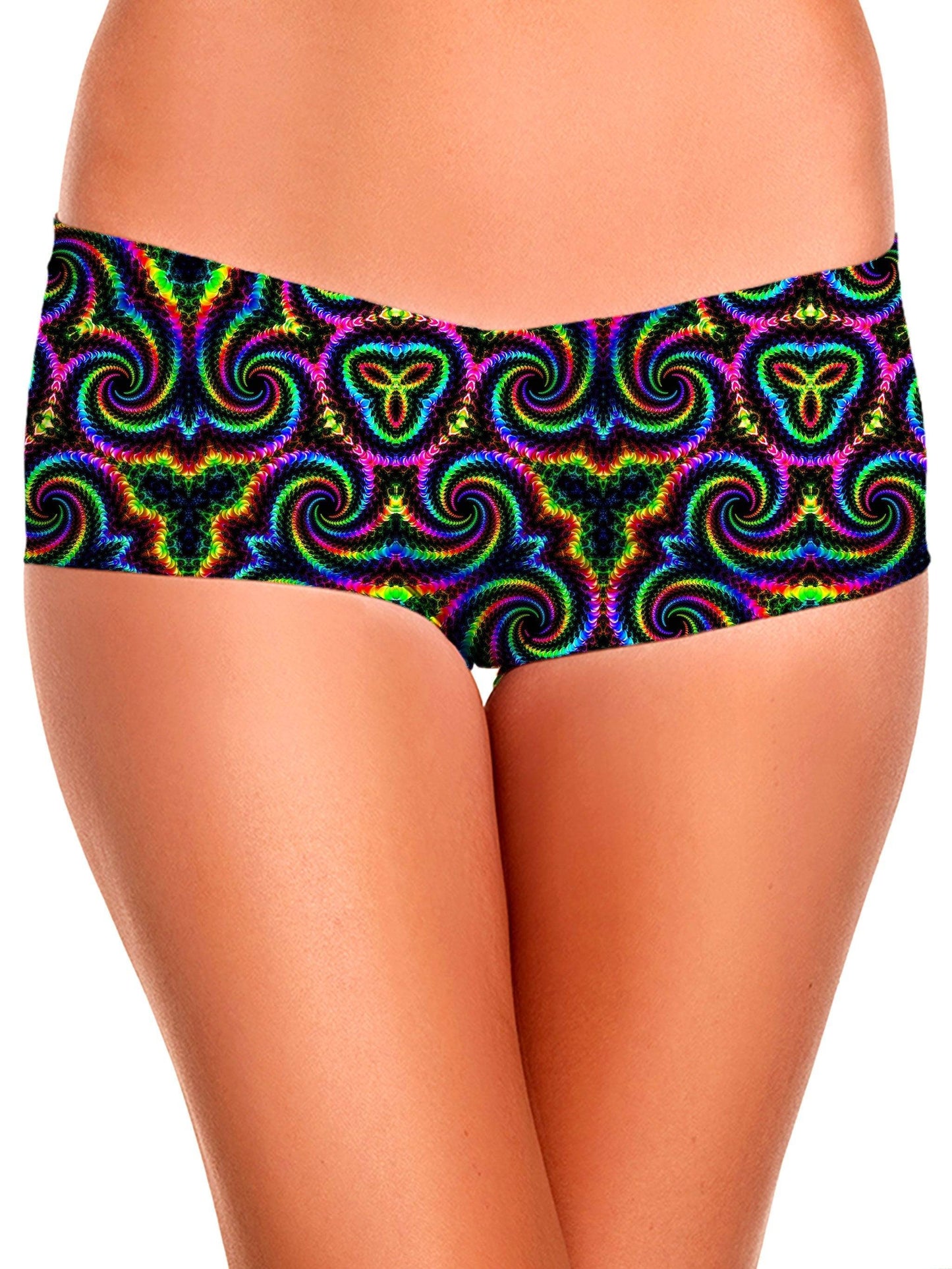 Kaleidoscope Flow Booty Shorts, Psychedelic Pourhouse, | iEDM