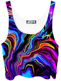 Psychedelic Pourhouse - Neon Rift Crop Top
