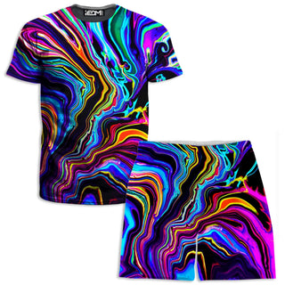 Psychedelic Pourhouse - Neon Rift T-Shirt and Shorts Combo
