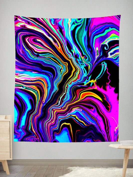 Neon Rift Tapestry, Psychedelic Pourhouse, | iEDM