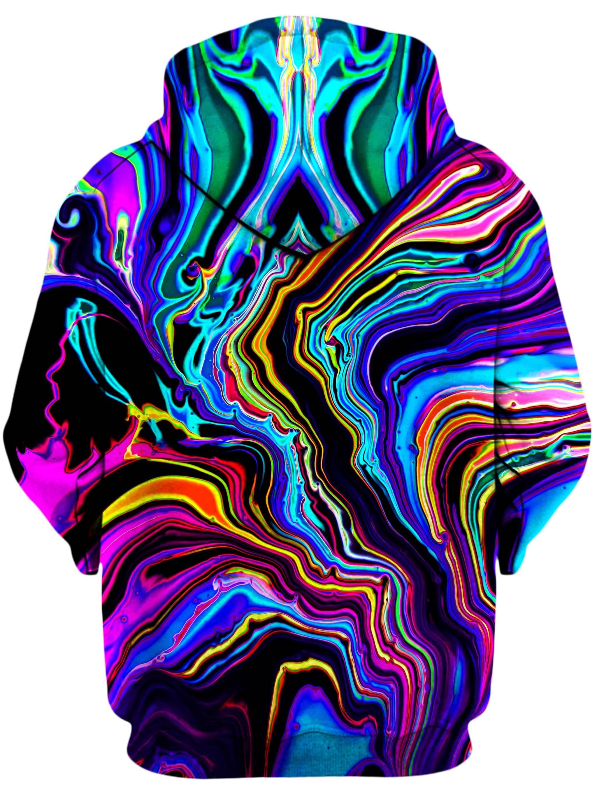 Trippy high quality Blue Swirling Unisex Zip-Up Hoodie