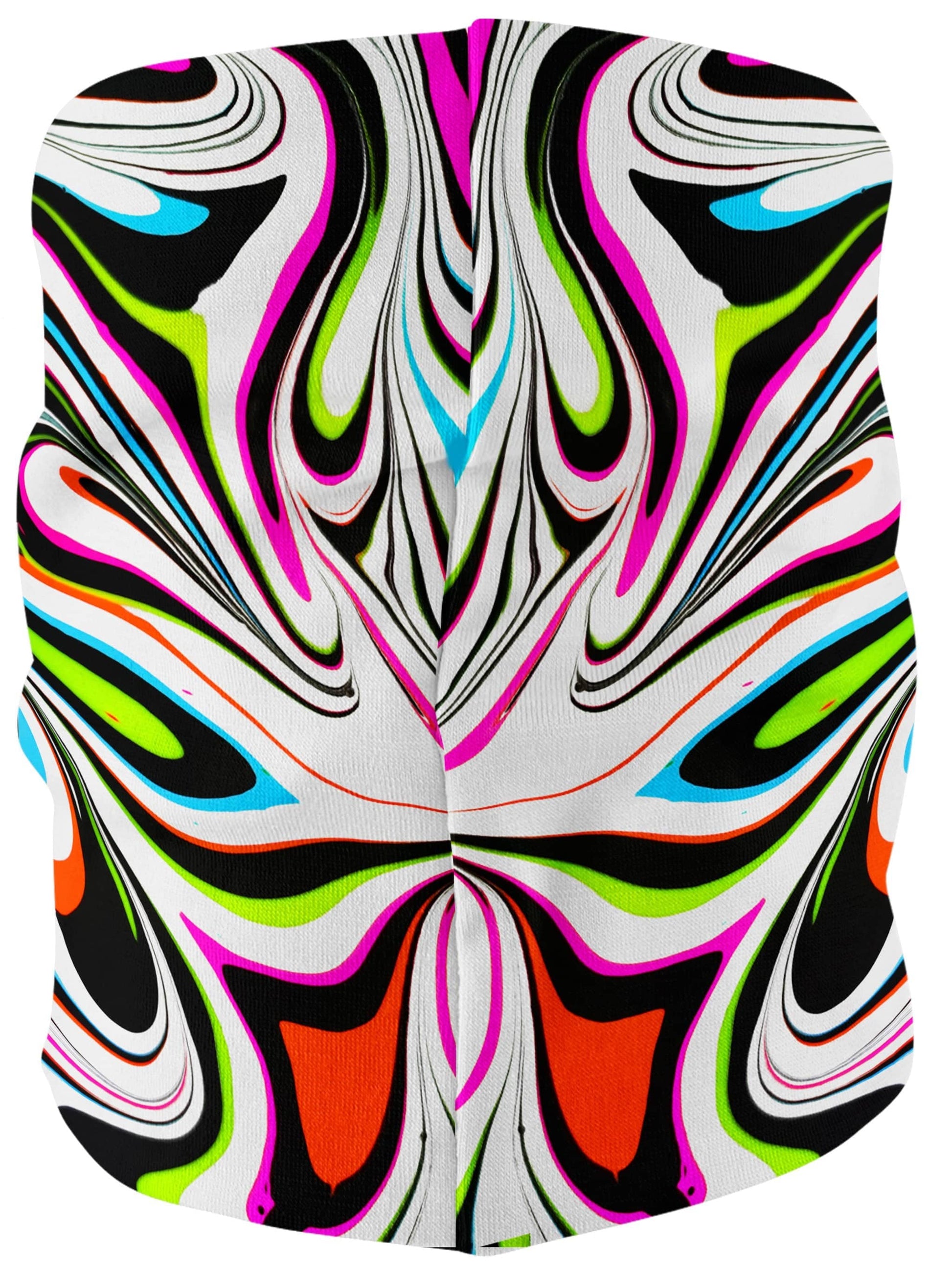 Neon Zebra Portal Bandana Mask, Psychedelic Pourhouse, | iEDM