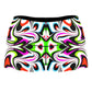 Neon Zebra Portal High-Waisted Women's Shorts, Psychedelic Pourhouse, | iEDM