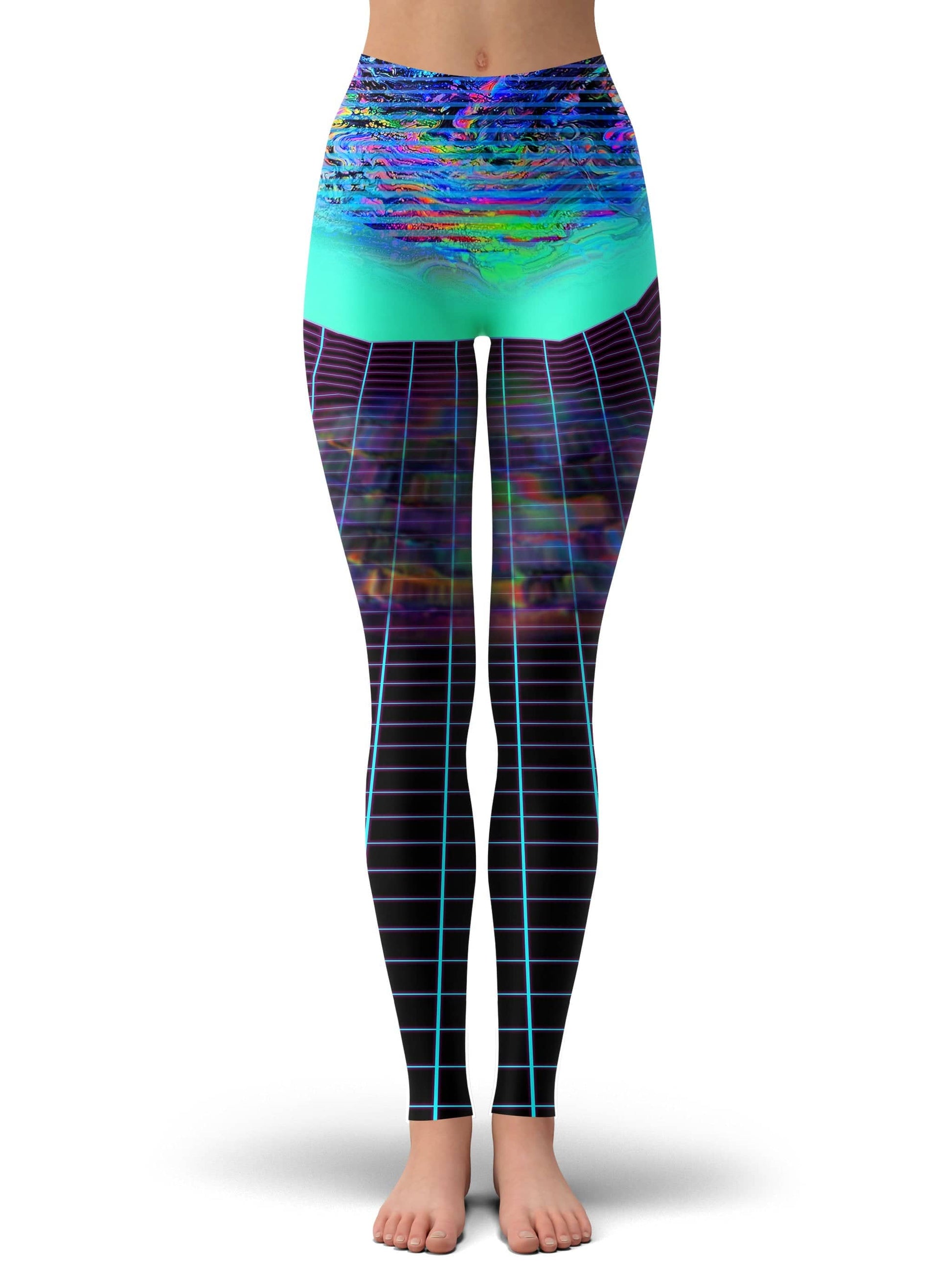 Psychedelic Outrun Leggings, Psychedelic Pourhouse, | iEDM