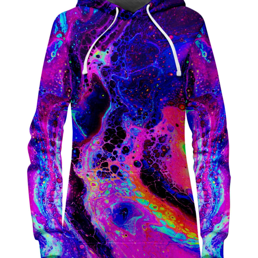 Psychedelic Radiation Hoodie Dress, Psychedelic Pourhouse, | iEDM