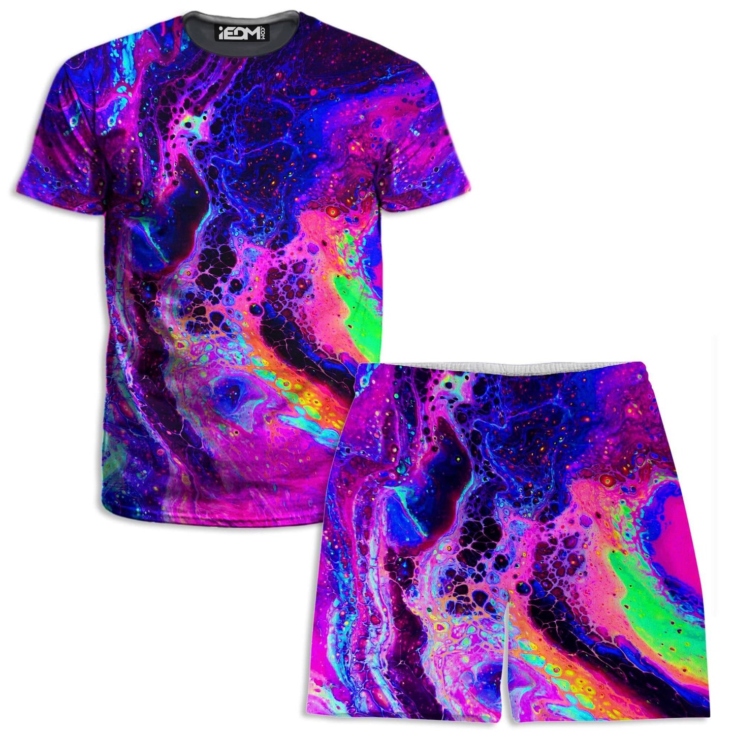 Psychedelic Radiation T-Shirt and Shorts Combo, Psychedelic Pourhouse, | iEDM