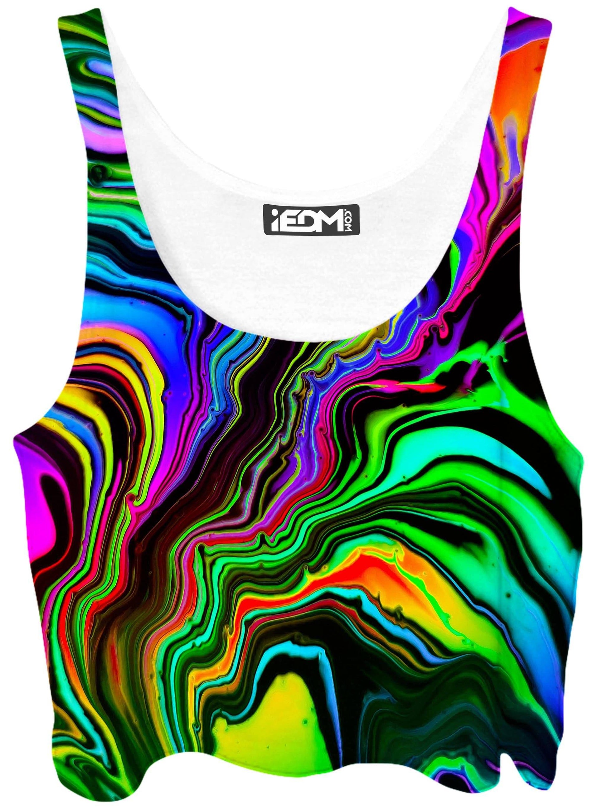 Rainbow Rift Crop Top and Leggings Combo, Psychedelic Pourhouse, | iEDM