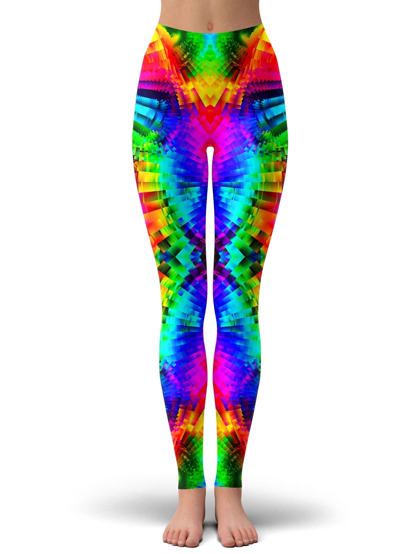 Reality Breakdown Crop Top and Leggings Combo, Psychedelic Pourhouse, | iEDM