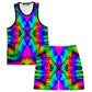 Reality Breakdown Men's Tank and Shorts Combo, Psychedelic Pourhouse, | iEDM