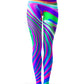 Tangerine Dream Crop Top and Leggings Combo, Psychedelic Pourhouse, | iEDM