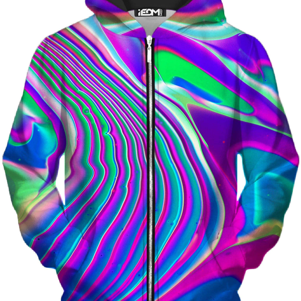 Tangerine Dream Unisex Zip-Up Hoodie, Psychedelic Pourhouse, | iEDM