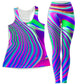 Tangerine Dream Women's Tank and Leggings Combo, Psychedelic Pourhouse, | iEDM