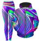 Tangerine Dream Zip-Up Hoodie and Leggings Combo, Psychedelic Pourhouse, | iEDM
