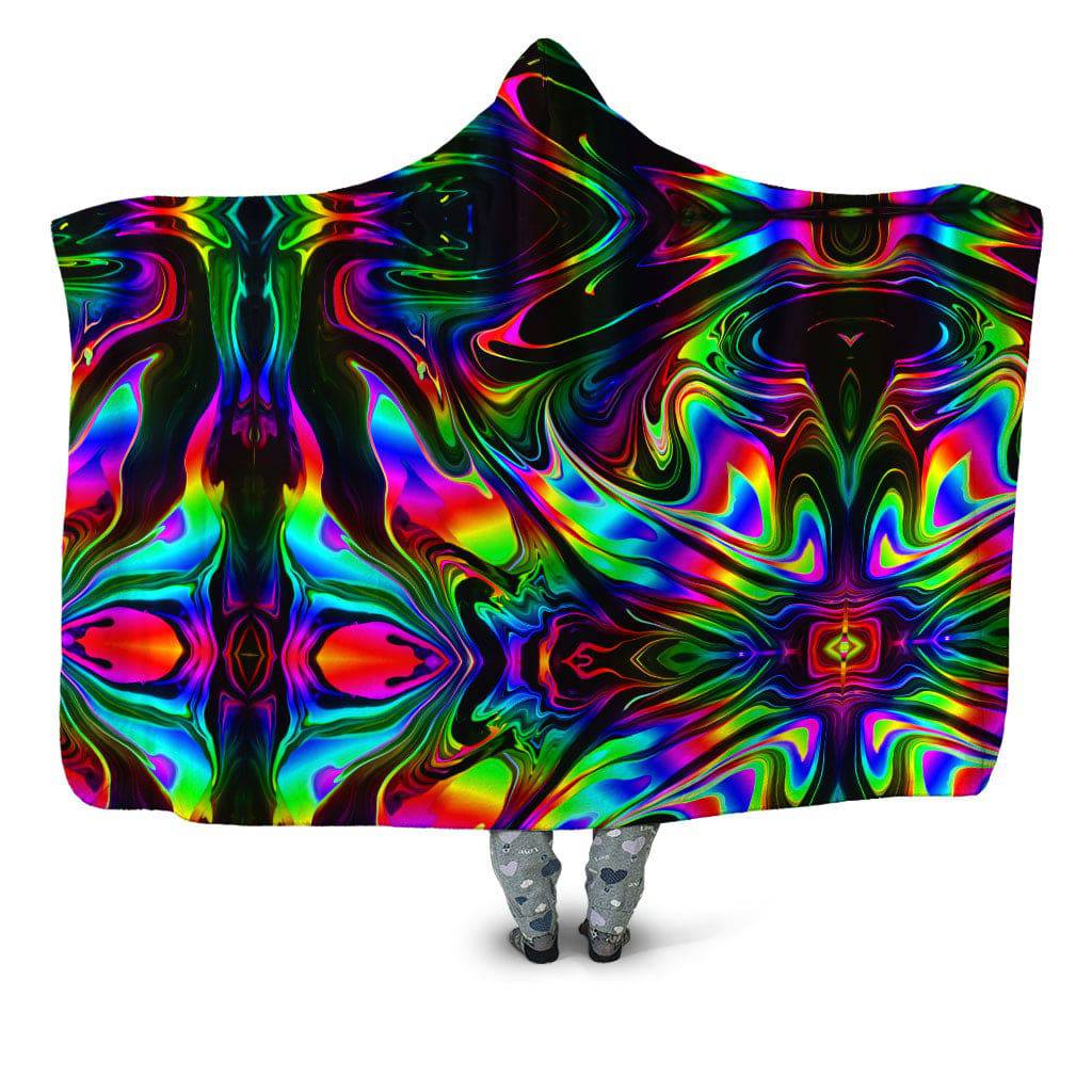 That Glow Flow Hooded Blanket, Psychedelic Pourhouse, | iEDM
