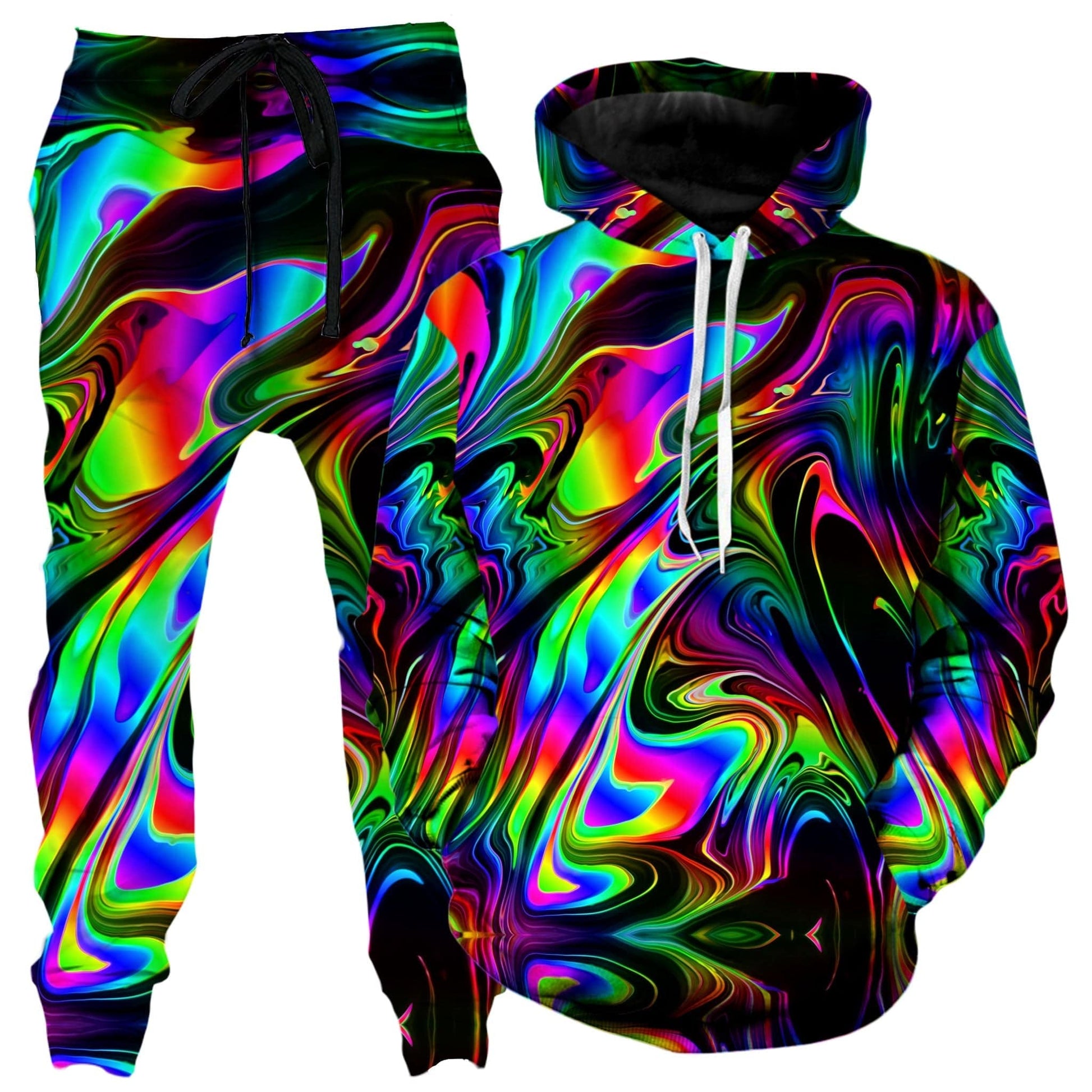 That Glow Flow Hoodie and Joggers Combo, Psychedelic Pourhouse, | iEDM