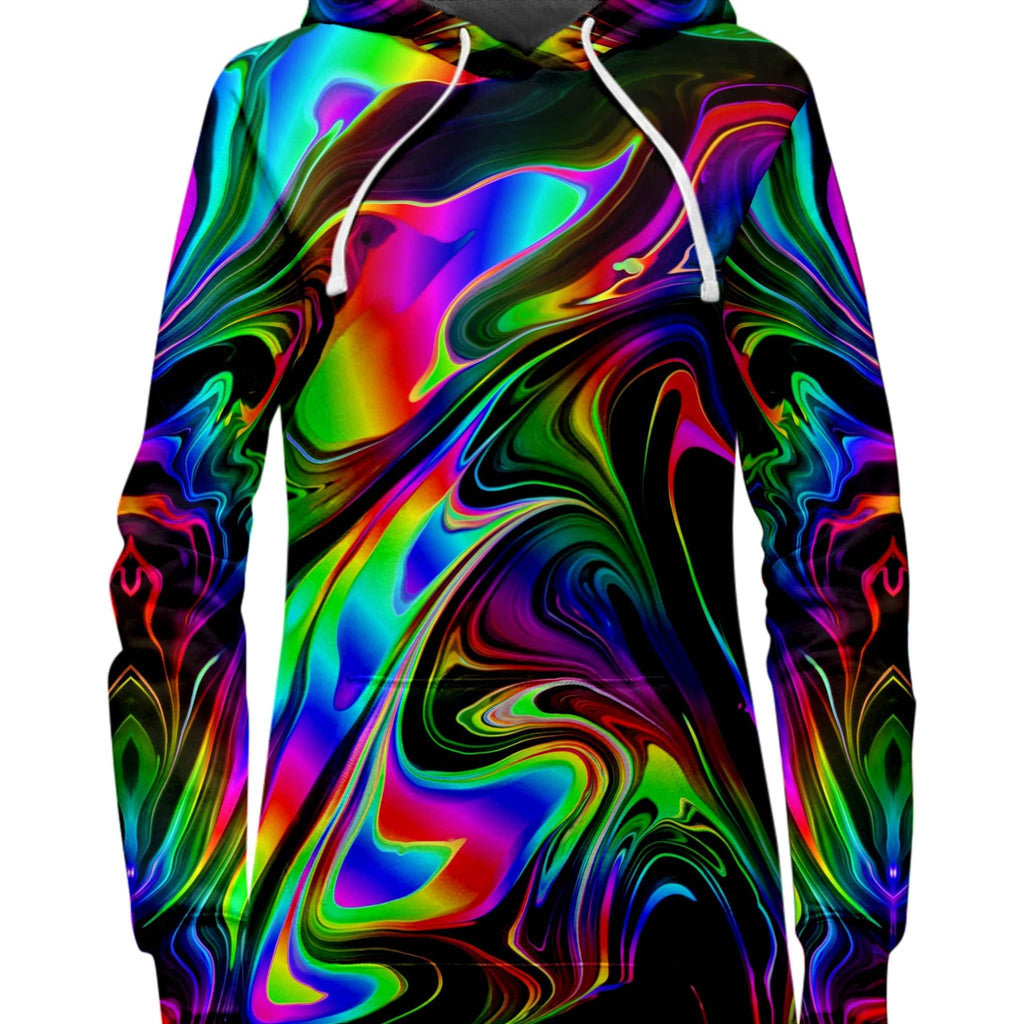 That Glow Flow Hoodie Dress and Leggings Combo, Psychedelic Pourhouse, | iEDM