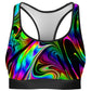 That Glow Flow Rave Bra and Leggings Combo, Psychedelic Pourhouse, | iEDM