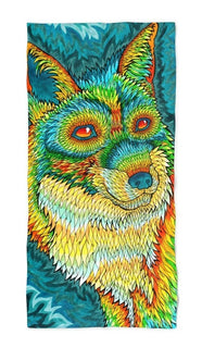 Rachel Rosenkoetter - Foxadelic II Beach Throw