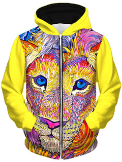 Rachel Rosenkoetter - Kaleidoscopic King 1 Unisex Zip-Up Hoodie