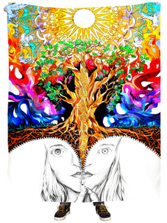 Rachel Rosenkoetter - Unzipped Self Portrait Plush Blanket