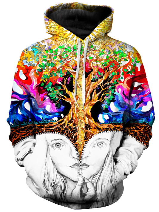 Unzipped Self Portrait Unisex Hoodie, Rachel Rosenkoetter, | iEDM