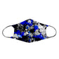Blue and Grey Paint Splatter Non-Filter Face Mask (Ready To Ship), Ready To Ship, | iEDM