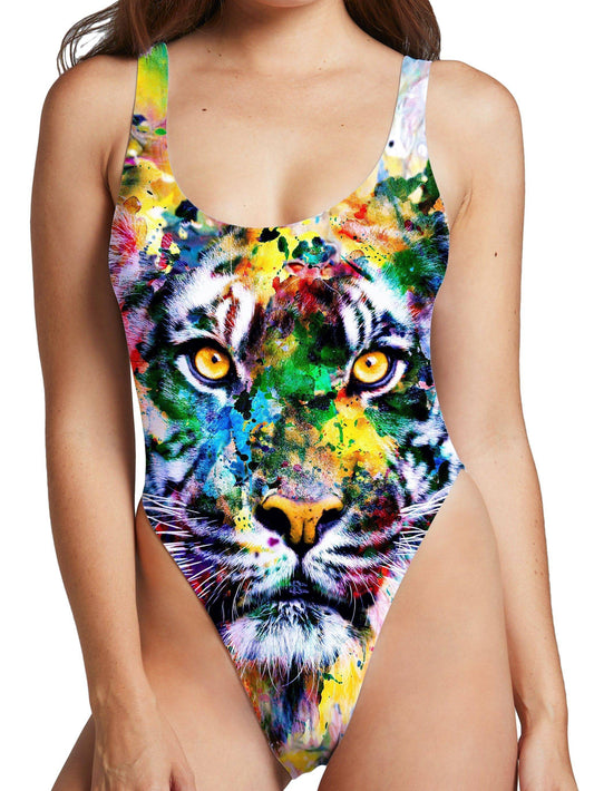 Tiger High Cut One-Piece Swimsuit (Ready To Ship), Ready To Ship, | iEDM