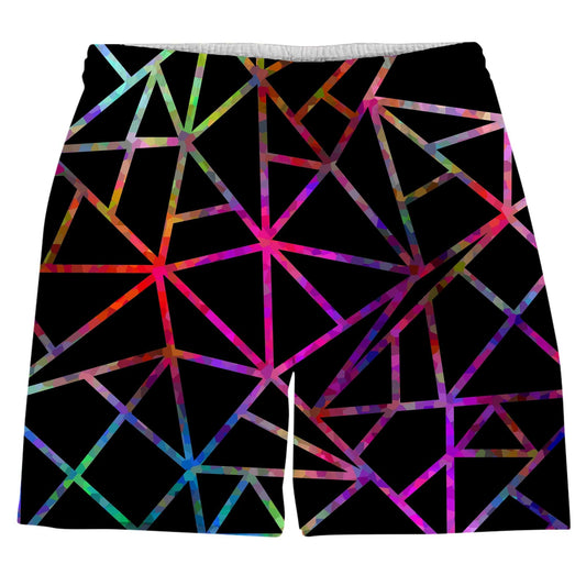 Webbed Geometric Weekend Shorts (Ready To Ship), Ready To Ship, | iEDM