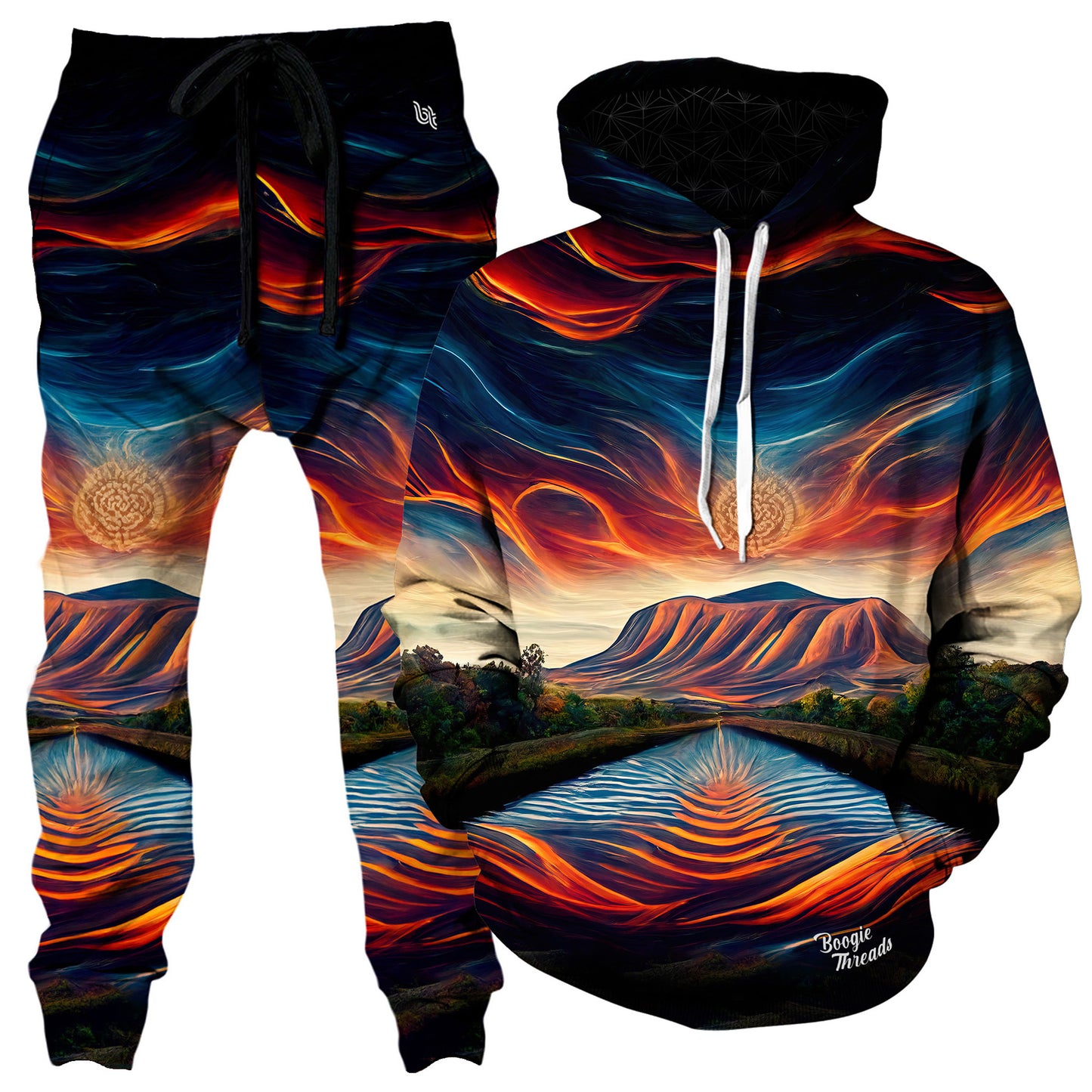 Repulsive Clock Hoodie and Joggers Combo, Gratefully Dyed, | iEDM