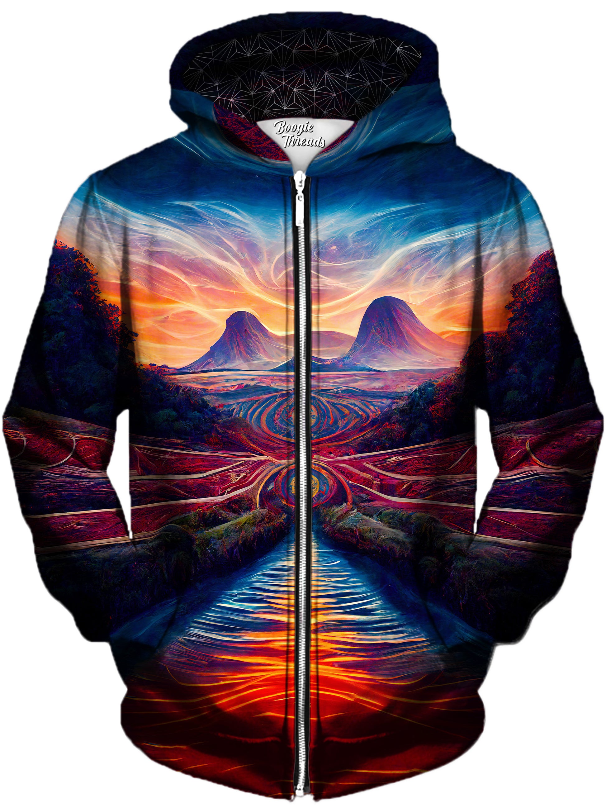 Rightful Obligation Unisex Zip-Up Hoodie, Gratefully Dyed, | iEDM