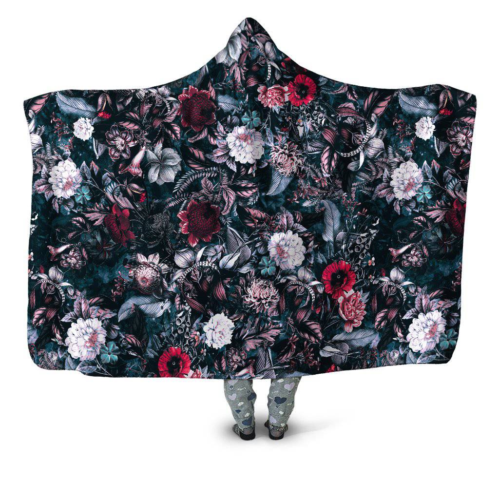 Blue Garden Hooded Blanket, Riza Peker, | iEDM