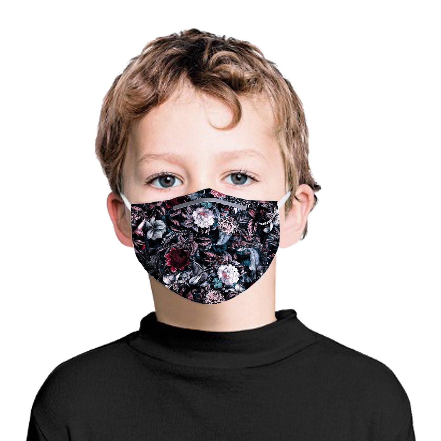 Blue Garden Kids Face Mask With (4) PM 2.5 Carbon Inserts, Riza Peker, | iEDM