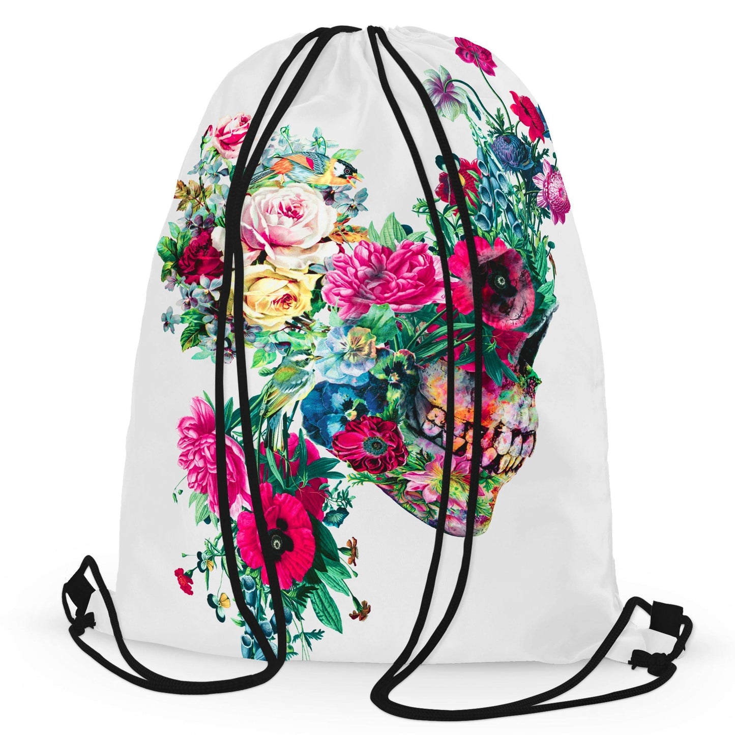 Floral Dorian Drawstring Bag, Riza Peker, | iEDM