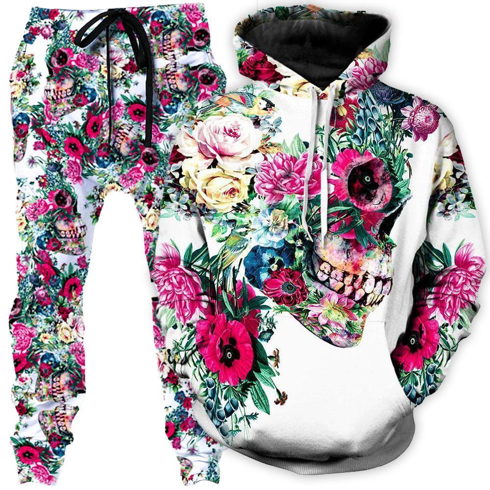Riza Peker Floral Dorian Hoodie and Joggers Combo - iEDM