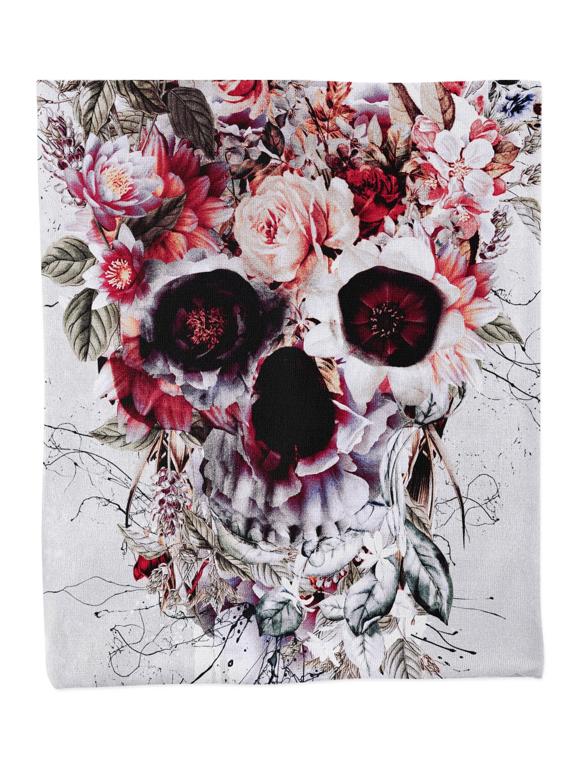Floral Skull Bandana Mask, Riza Peker, | iEDM