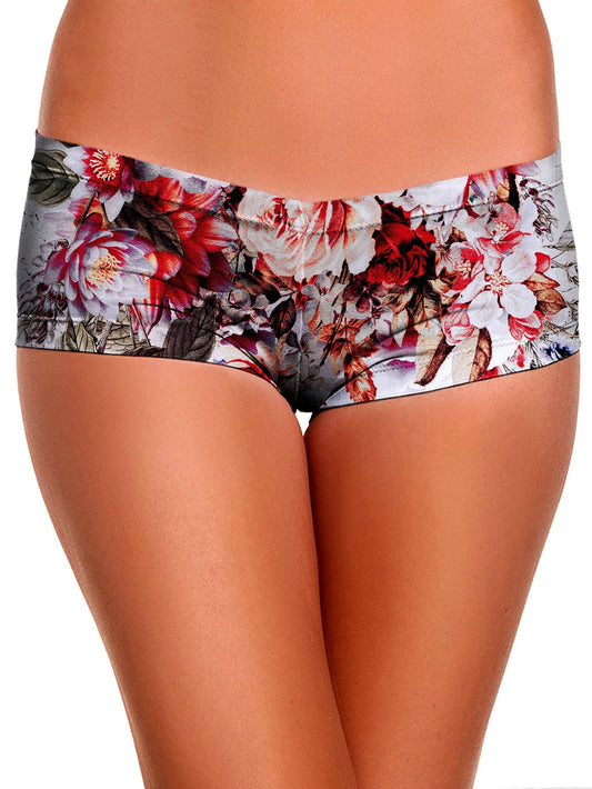 Floral Skull Booty Shorts, Riza Peker, | iEDM