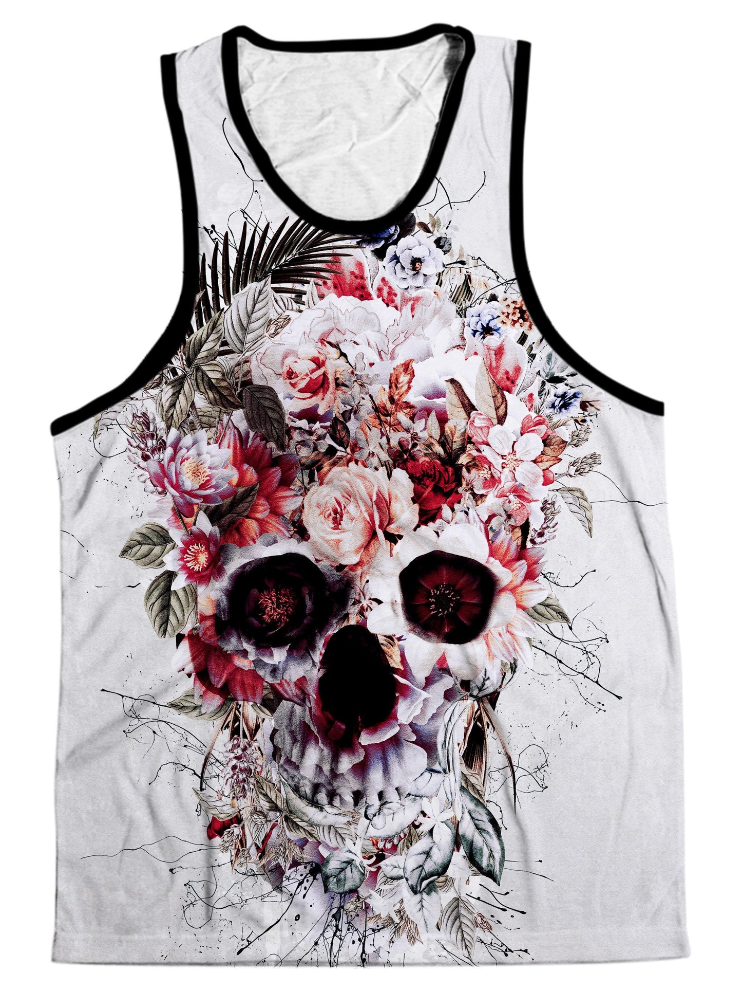 Floral Skull Men's Tank, Riza Peker, | iEDM