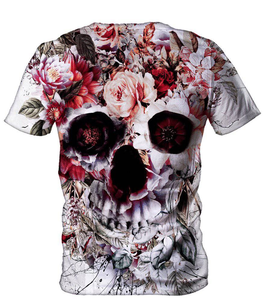 Floral Skull T-Shirt and Shorts Combo, Riza Peker, | iEDM