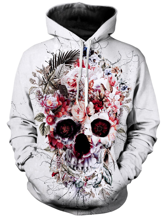 Floral Skull Unisex Hoodie, Riza Peker, | iEDM