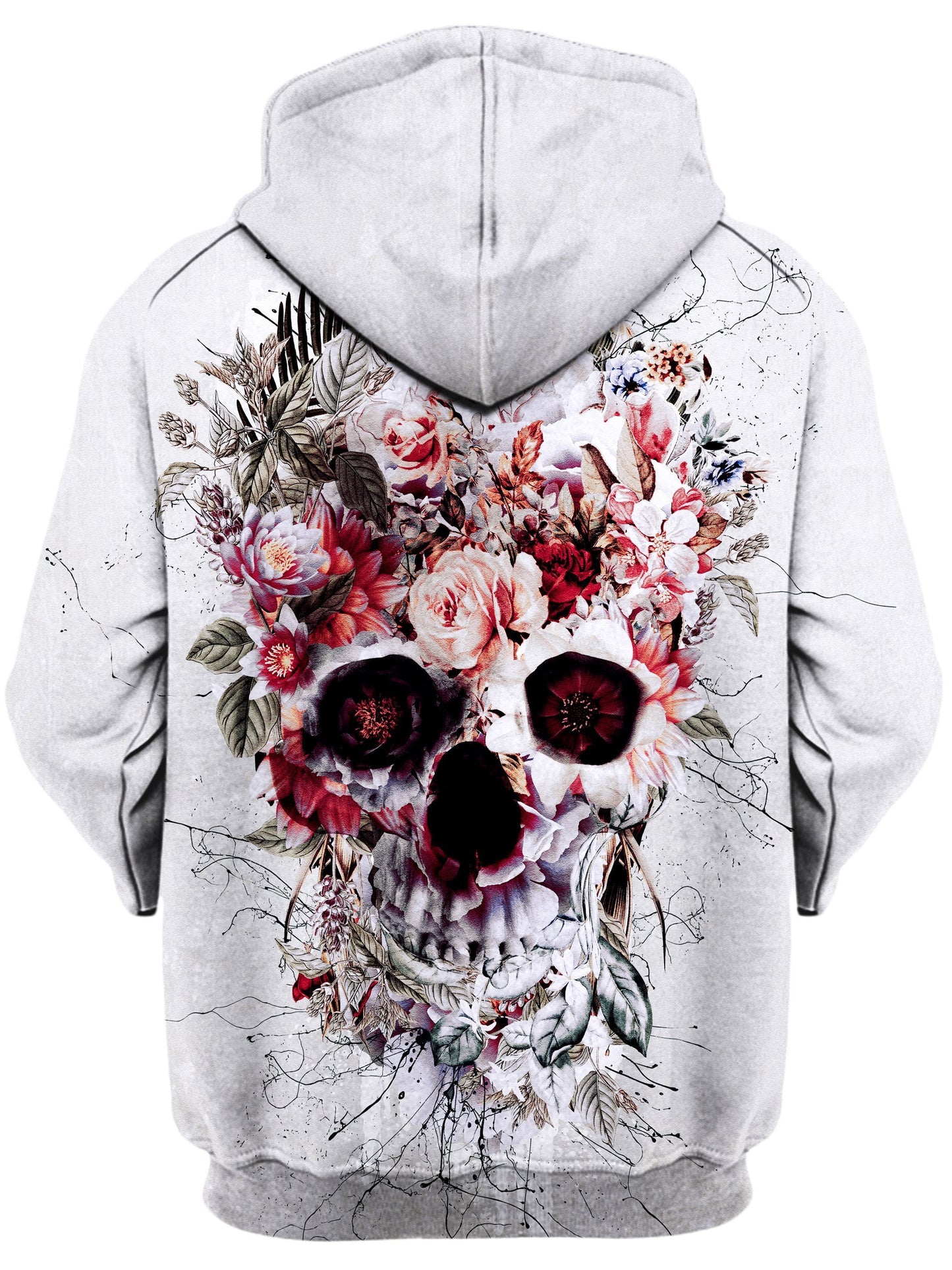 Floral Skull Unisex Hoodie, Riza Peker, | iEDM