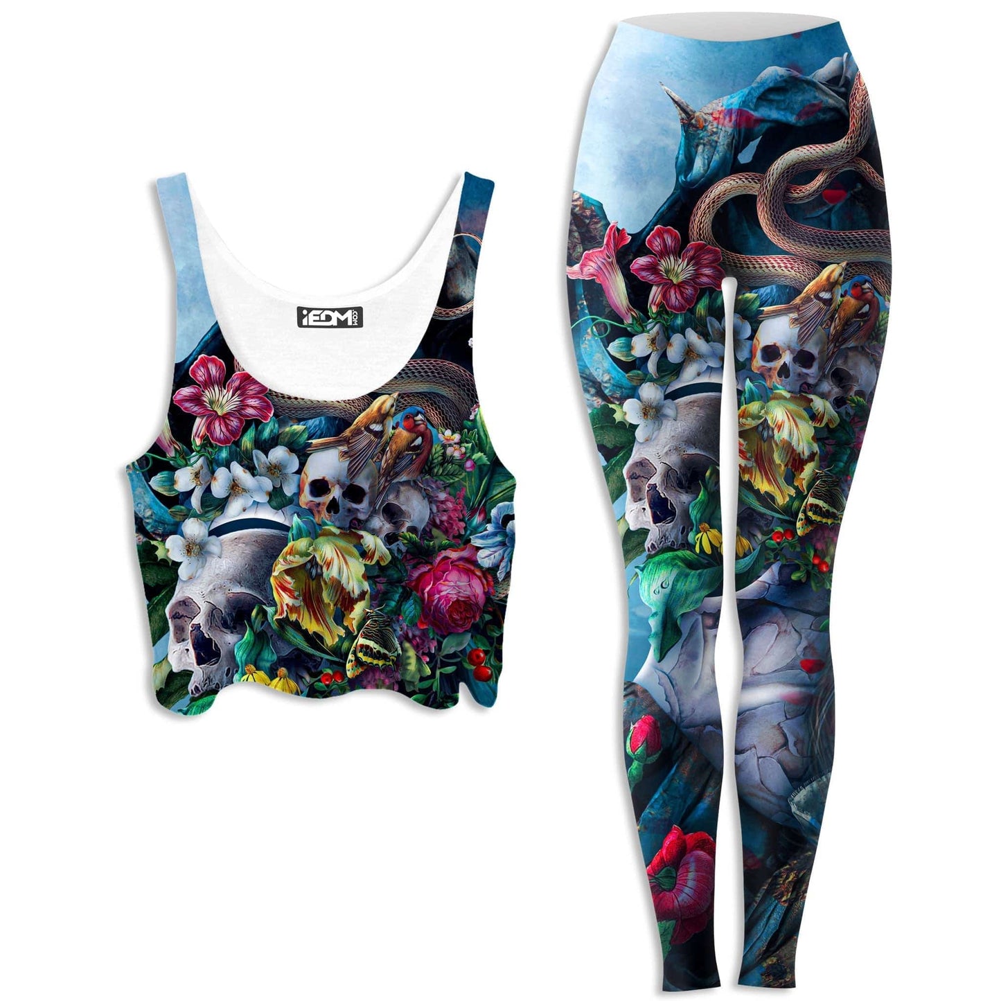 Live and Die Crop Top and Leggings Combo, Riza Peker, | iEDM