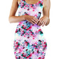 Pink Floral Bodycon Mini Dress, Riza Peker, | iEDM